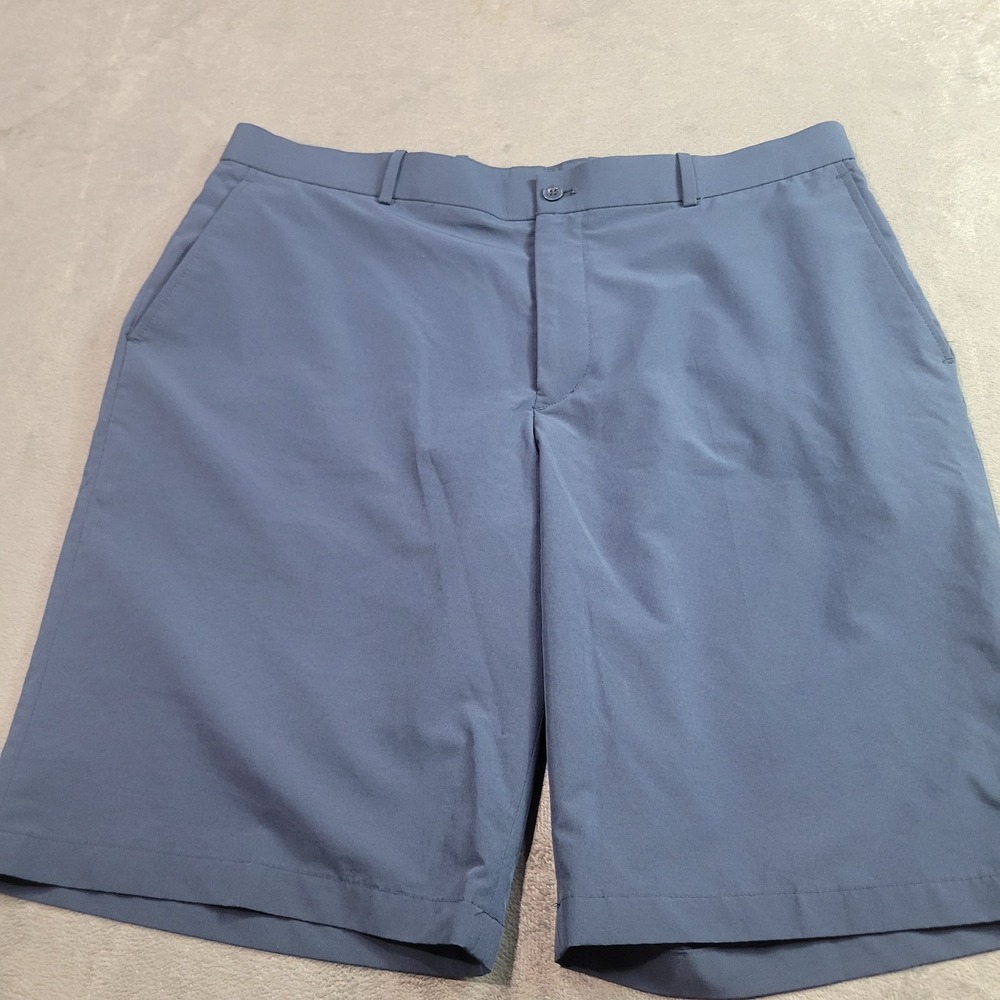 Slazenger Golf Shorts Mens 38 Blue Flat Front Stretch Performance‎ Activewear